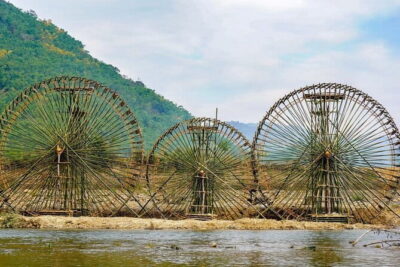 Pu Luong Amazing Trekking Village,Rafting,Swimming, Lunch on Boat - Lan Village silk weaving: learning by doing