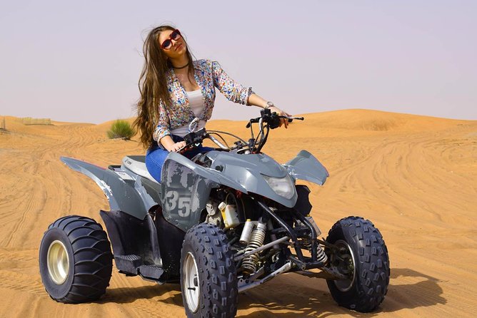 Quad Bike Self-drive & Camel Trekking Experience In Red Dunes Desert - Camel trekking for about 20 minutes, and how beginners are handled