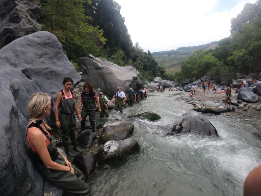 River Trekking Gole Alcantara - Getting Oriented at OFF RIDE (Next to the Center)