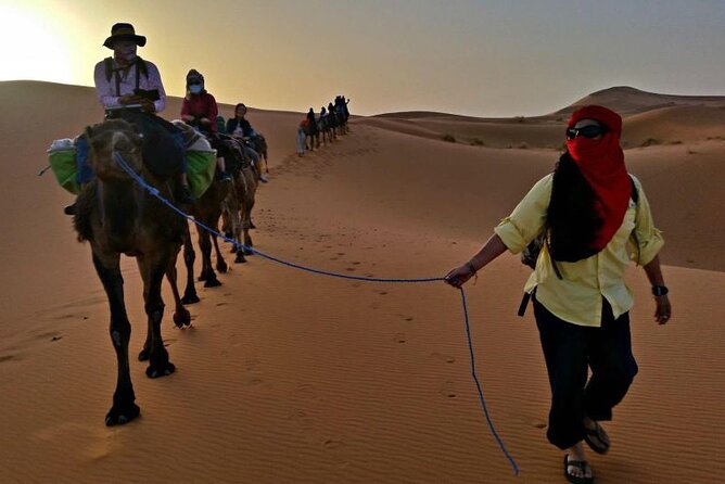 Sahara 3-Day 2-Night Desert Tour to Merzouga with Camel Trekking - Sunrise in Merzouga: sandboarding and a calm morning