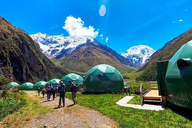 Salkantay Trek 4 Days to Machu Picchu by Glamping Sky Lodge Dome - Day 3: upper jungle walking through rivers, waterfalls, and fruit valleys