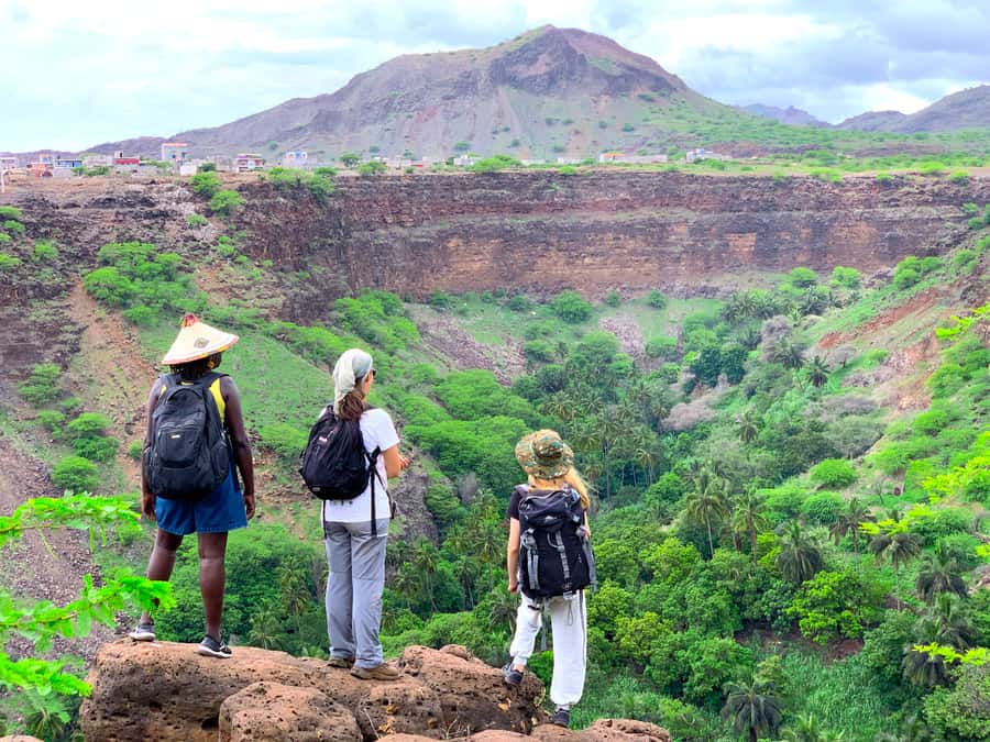 Santiago: Calabaceira Valley Trek & Visit to Cidade Velha - Rum distillery and farm fields: nature with a human pulse