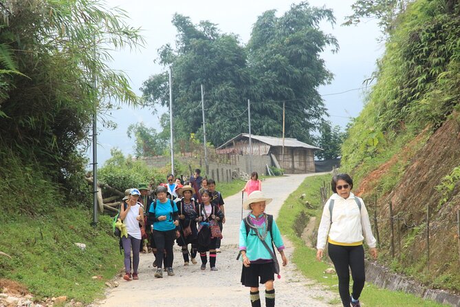 Sapa Trekking Tour Full Day - Lao Chải Village: terraced slopes and a stream you can hear