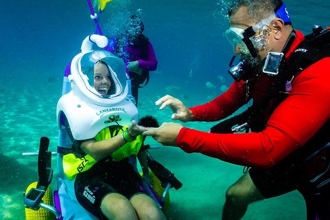 Sea Trek and Diving for handicaped people - Staff support that shows up in the details