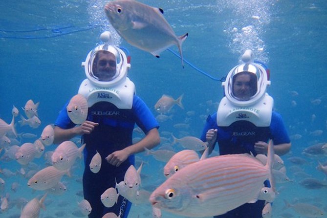 Sea Trek Diving Experience in Costa Teguise - What you do underwater: up to 3–4 meters and a moon-like floating feeling