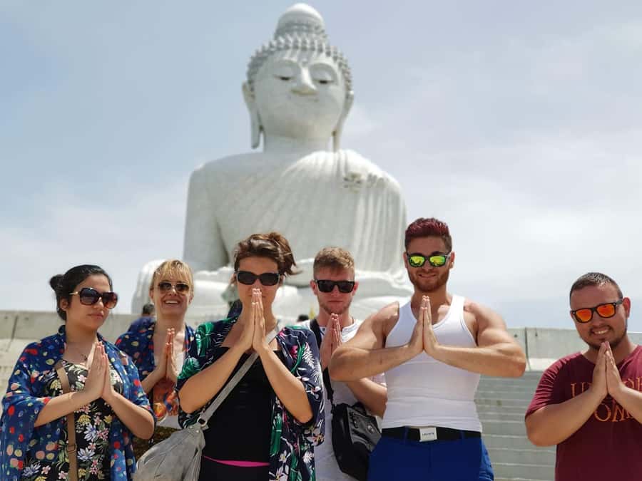 Temple and Jungle Trekking tour with Lunch at Farm-to-Table - Hiking Toward Big Buddha Hill: Steep, Scenic, and Guided