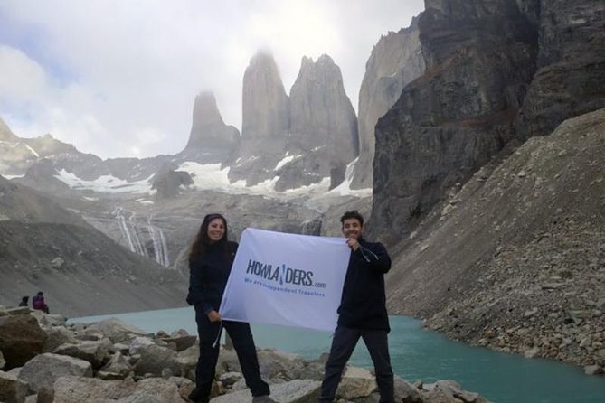 Trekking Base Torres - Torres del Paine trek from Puerto Natales - Lunch break and the lake beach touchdown on the way down