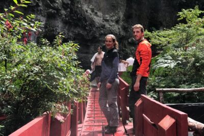Trekking Mirador el volcano + Geometric hot springs - Trek basics: 3 hours between native forest and araucarias