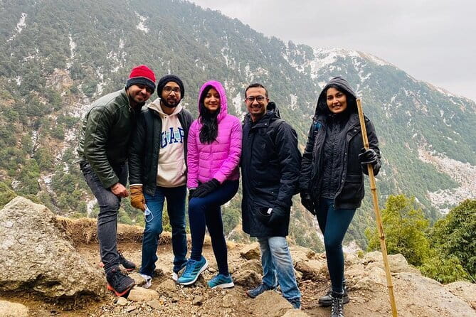 Triund Trek with Manu Adventures India - Day 2: sunrise with golden mountain light, then back down