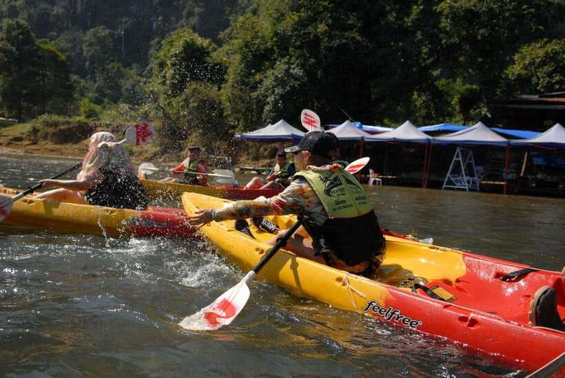 Vang Vieng: Day Tour with Kayaking, Ziplining, and Rafting - Lunch in Vang Vieng: local specialties that keep you going